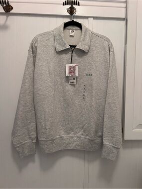 UNIQLO X POPMART Women’s Half Zip Sweatshirt Gray Size XL